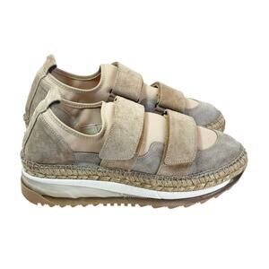 Free People Chapmin Double Take Sneaker Womens 39 / 9 Beige Espadrille Platform